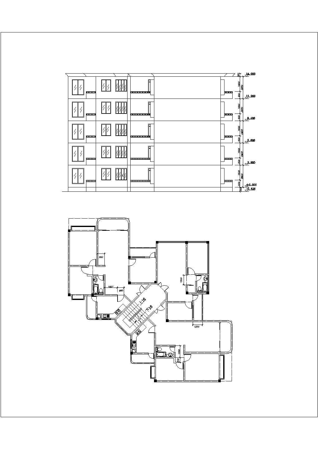 某高档小区高层住宅建筑设计施工全套方案CAD图纸