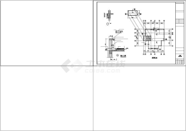 新农村两层别墅建筑设计cad施工图纸-图二