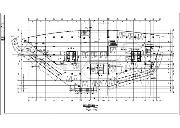 上海某小区住宅楼楼层设计施工cad平面图（含设计说明）-图一