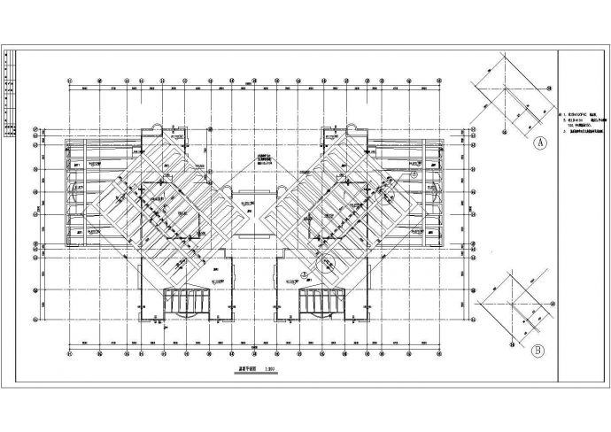 某高级小区高层住宅建筑设计施工全套方案CAD图纸_图1