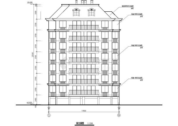 某高级小区高层住宅建筑设计施工全套方案CAD图纸（含材料表）-图一