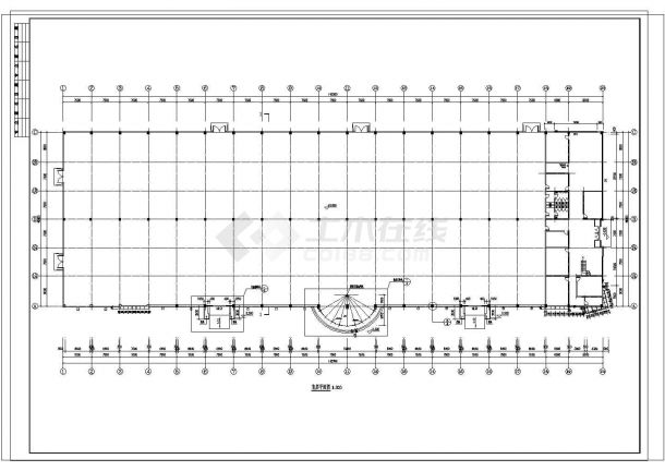 某商场建筑外幕墙cad施工设计图（包含结构和节点图）-图二