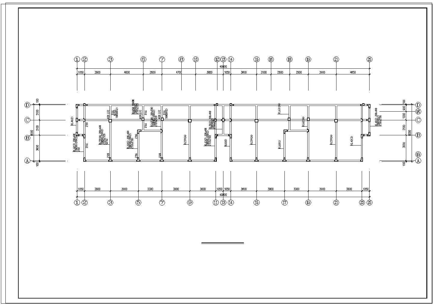 某异型柱结构住宅设计CAD施工图