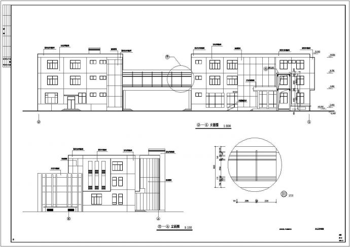 苏州某高层办公楼建筑设计CAD图纸_图1