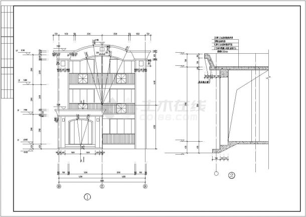 合肥市紫云路某小区4400平米9层剪力墙结构住宅楼建筑设计CAD图纸-图一