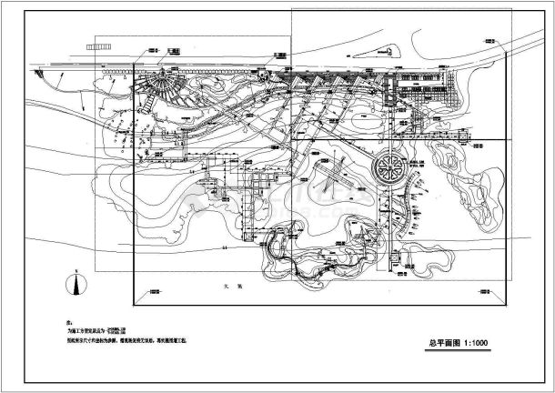 某生态湿地设计图（cad，1张图纸）-图一