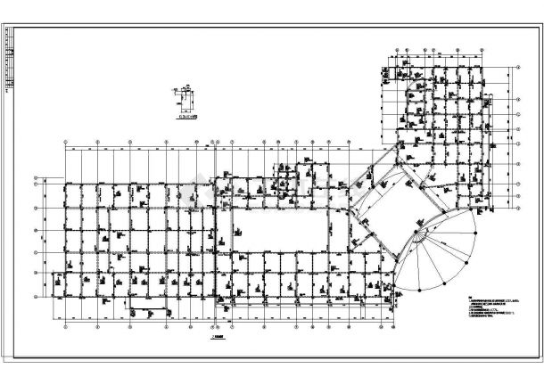 某酒店结构施工图cad图纸-图二