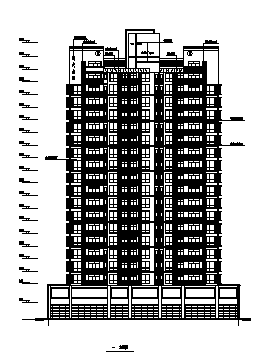 四套高层商住楼全套建筑cad设计图资料合集-图二