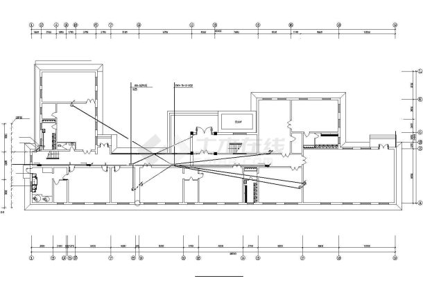 杭州某社区幼儿园2层混合结构教学楼平面电气CAD设计图纸-图一
