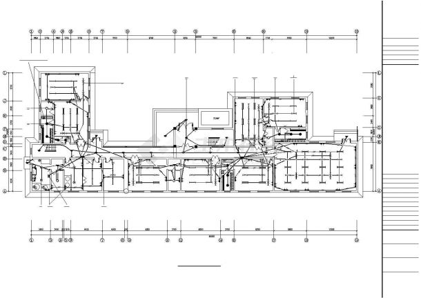 杭州某社区幼儿园2层混合结构教学楼平面电气CAD设计图纸-图二