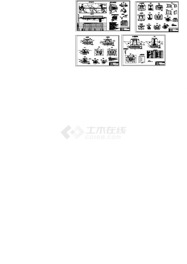 海南省某渡槽设计CAD全套图纸-图一