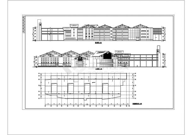 某21760㎡四层三甲医院门诊综合楼初步设计cad施工图-图二