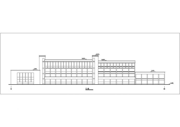 3800平米四层框架结构现代化幼儿园平立剖面设计CAD图纸_图1