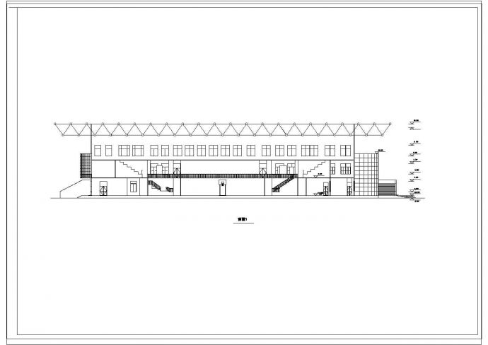大型体育馆框架设计CAD套图_图1