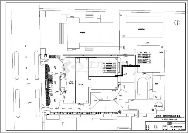 某宾馆综合楼给排水空调系统设计cad施工图（含设计施工说明）-图一
