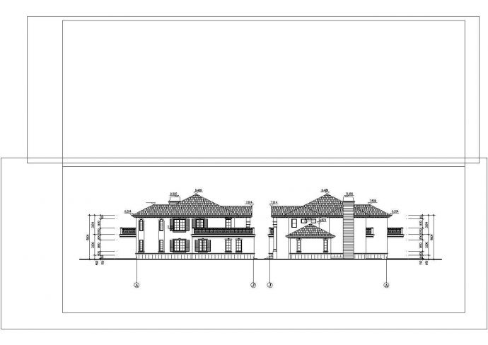 新农村别墅建筑CAD图纸设计图_图1