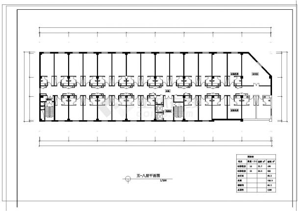 阿里郎宾馆建筑设计CAD方案图（含地下一层设计）-图一