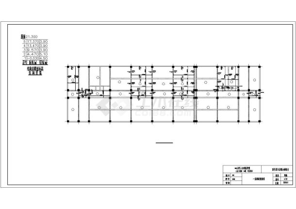 【5层】6900平米综合楼带商场毕业平面设计cad图纸-图一