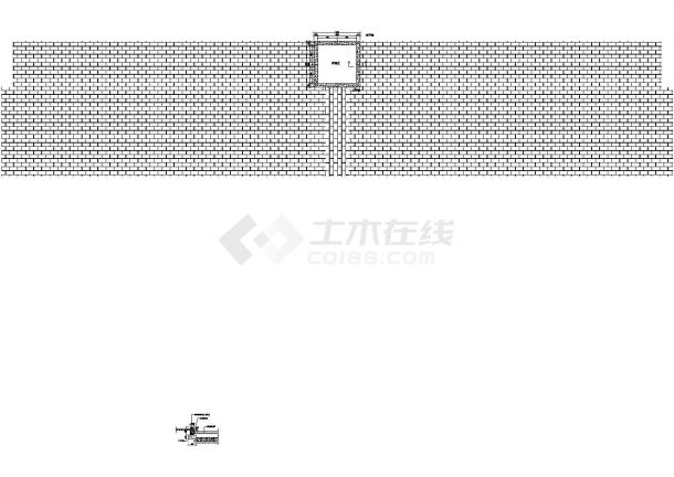 某广场方形花池结构cad详图-图一