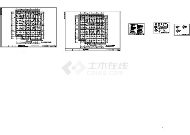 深基坑土钉墙支护及管井降水施工全套CAD图纸设计-图一