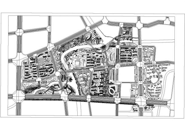小区规划总图-总平面图CAD图纸-图一