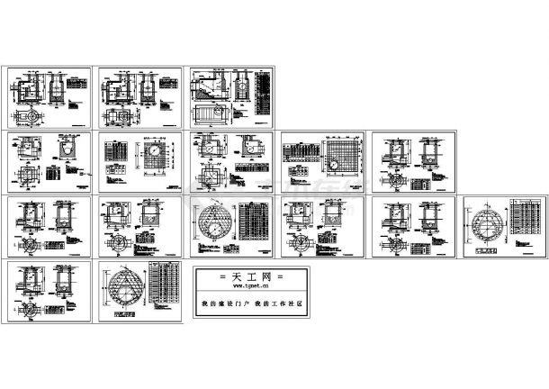 雨污水检查井标准图Cad设计图（某甲级院设计，标注详细）-图一