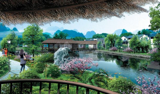 广西桂林奥林苑景观设计方案-图一