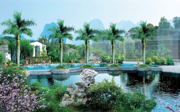 广西桂林奥林苑景观设计方案-图二