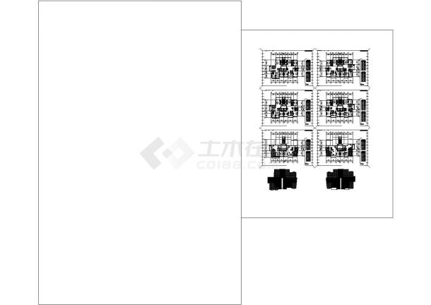 南京某小区三张住宅楼标准层平面图+六张经典户型设计图-图一