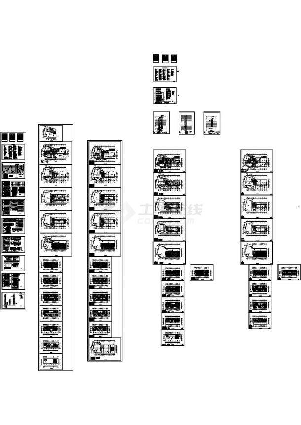 [广东]十四层酒店强弱电系统全套施工图纸60张-图一