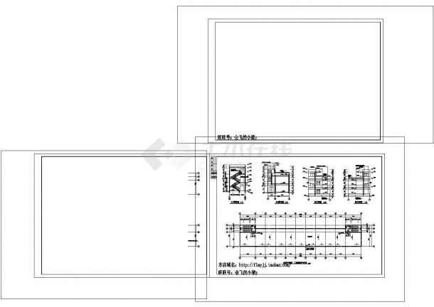 厂房设计_2层局部3层726平米框架结构厂房建筑施工CAD图纸设计-图一