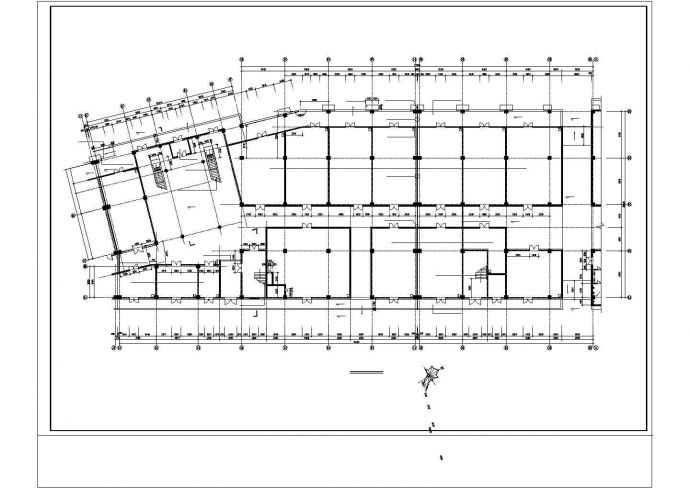 大型商场建筑施工CAD图纸_图1