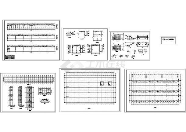 144x87m单层钢结构厂房结施CAD全套图纸（含设计说明）-图一