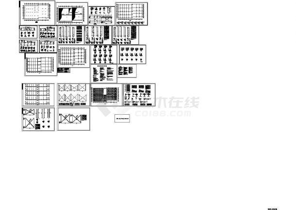 73x41m 3030平米钢结构厂房结施CAD图纸（含设计说明）-图一