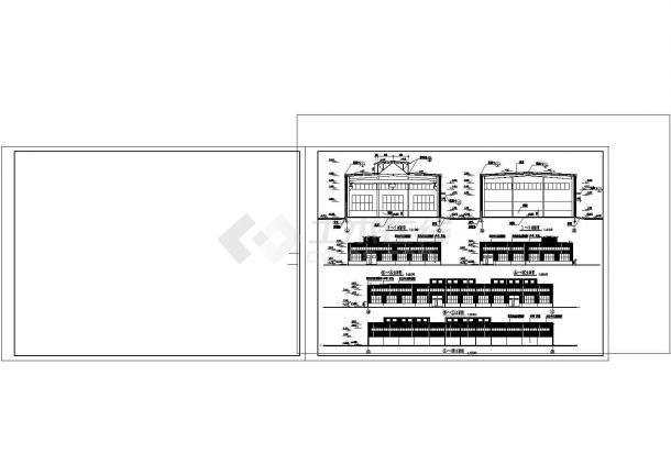 1层积1672平米L形生产车间建筑施工CAD图纸设计-图二