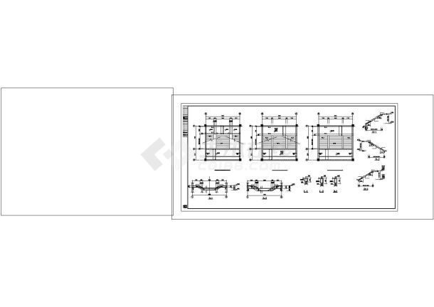 办公楼设计_框架办公楼结构施工图cad-图二