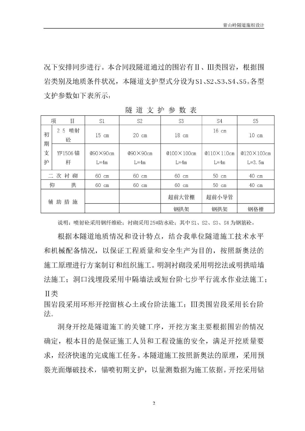 云南青山岭公路隧道施工组织设计-图二