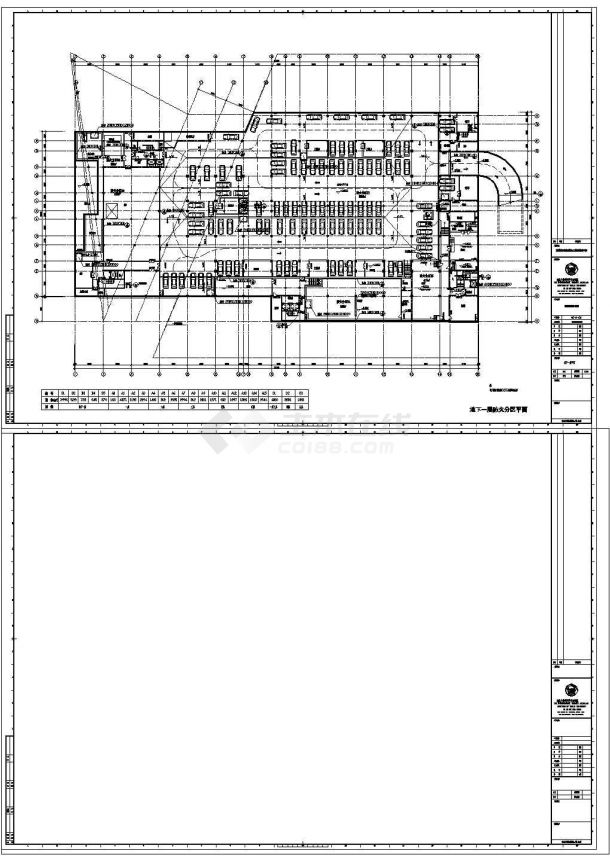 广东省东莞图书馆全套建筑设计CAD施工图-图一