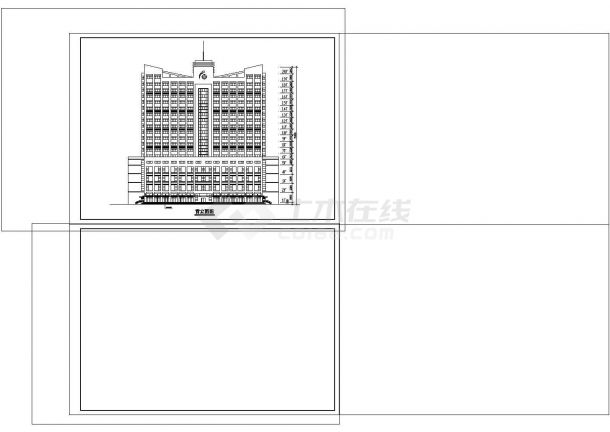 -1+20层酒店建筑CAD图纸设计-图一