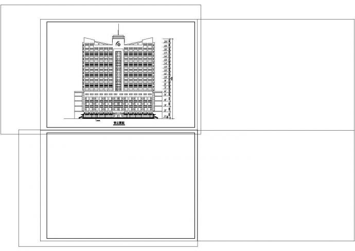 -1+20层酒店建筑CAD图纸设计_图1
