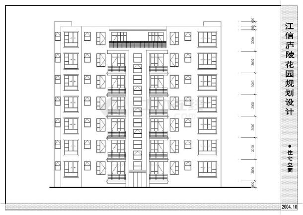 某花园小区建筑设计施工全套户型方案CAD图纸-图二