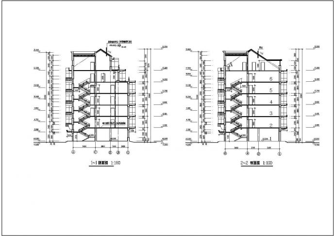 某现代小区小多层住宅楼建筑设计施工全套方案CAD图纸_图1