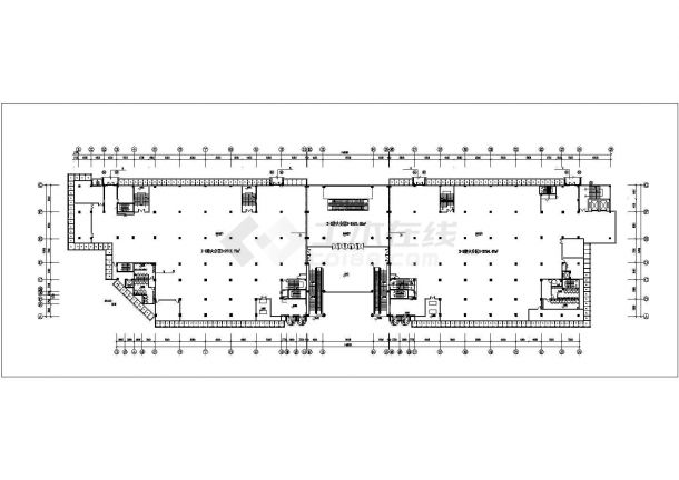 9层框架结构商务大酒店各层电视电话系统设计CAD图纸-图一