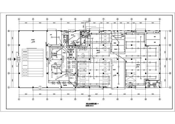 6000平米2层框架结构大学汽车站全套电气设计CAD图纸-图一