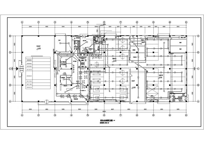 6000平米2层框架结构大学汽车站全套电气设计CAD图纸_图1