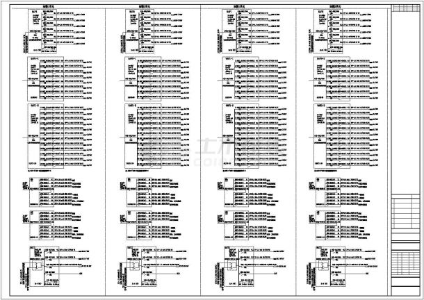 缙云市某现代化小区18+1层框剪结构住宅楼电气设计CAD图纸-图二