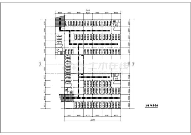 某市多层住宅小区规划CAD设计图纸-图二