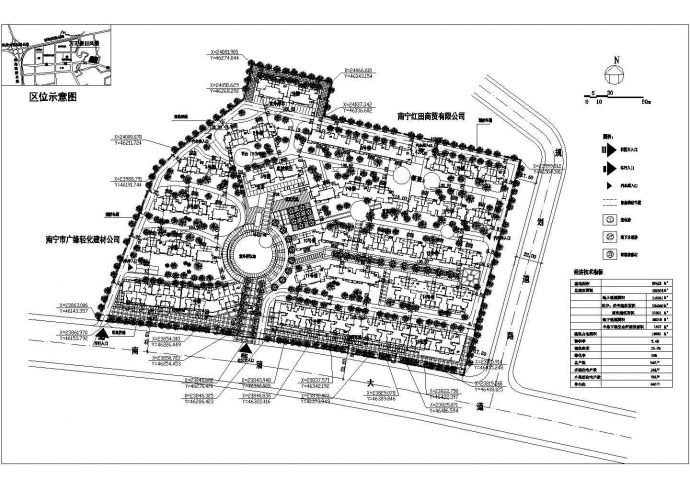 某市住宅小区设计CAD规划图_图1