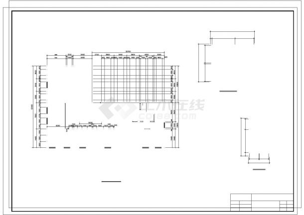 土木工程毕业设计_办公楼设计_3413.34平米六层框架综合办公楼毕业设计（结构计算书、工程量计算表、预算书、CAD图纸11张）cad 图纸-图一
