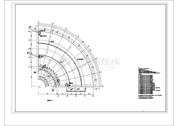 办公楼设计_3804.3平米三层框架办公楼工程预算书（含全套CAD图、土建、安装、水电预算书）cad图纸-图二